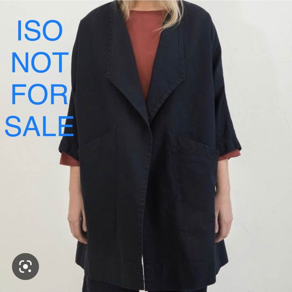 ISO NOT FOR SALE. Black or Navy Elizabeth Suzann Harper Jacket OS minus